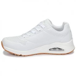 Chaussures Femme Baskets basses Skechers UNO Blanc -Baskets mode Soldes 10043214 500 D