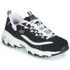 Chaussures Femme Baskets basses Skechers D'LITES BIGGEST FAN Noir / Blanc