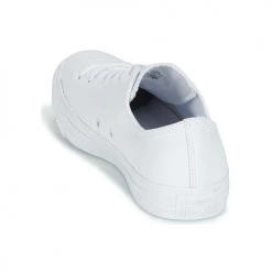 Chaussures Baskets basses Converse CHUCK TAYLOR ALL STAR LEATHER OX Blanc 9 Chaussures Baskets basses Converse CHUCK TAYLOR ALL STAR LEATHER OX Blanc -Baskets mode Soldes 130170 500 E