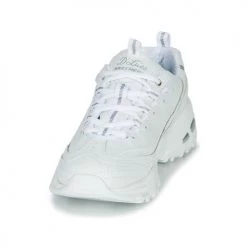 Chaussures Femme Baskets basses Skechers D'LITES Blanc -Baskets mode Soldes 15129488 500 C