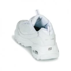 Chaussures Femme Baskets basses Skechers D'LITES Blanc -Baskets mode Soldes 15129488 500 E