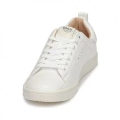 Chaussures Femme Baskets basses Only SHILO PU Blanc / Argenté -Baskets mode Soldes 15633610 500 C