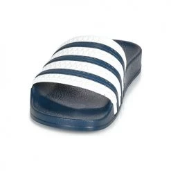 Chaussures Baskets basses adidas Originals ADILETTE Bleu / blanc -Baskets mode Soldes 15652204 500 C