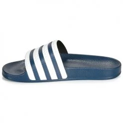 Chaussures Baskets basses adidas Originals ADILETTE Bleu / blanc -Baskets mode Soldes 15652204 500 D