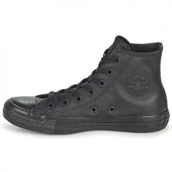 Chaussures Baskets montantes Converse CHUCK TAYLOR ALL STAR LEATHER HI Noir -Baskets mode Soldes 161189 500 D