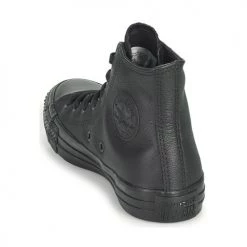 Chaussures Baskets montantes Converse CHUCK TAYLOR ALL STAR LEATHER HI Noir -Baskets mode Soldes 161189 500 E