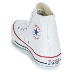 Chaussures Baskets montantes Converse CHUCK TAYLOR ALL STAR LEATHER HI Blanc -Baskets mode Soldes 161231 500 E