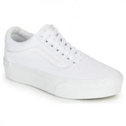 Chaussures Femme Baskets basses Vans OLD SKOOL PLATFORM Blanc