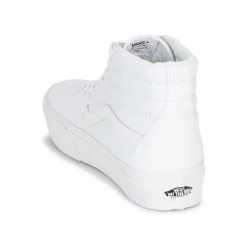Chaussures Femme Baskets montantes Vans SK8-HI PLATFORM 2.0 Blanc -Baskets mode Soldes 16271014 500 E
