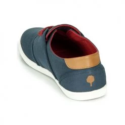 Chaussures Baskets basses Faguo CYPRESS Bleu / Marron / Rouge -Baskets mode Soldes 16380412 500 E