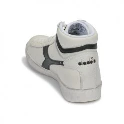 Chaussures Baskets montantes Diadora GAME L HIGH WAXED Blanc / noir -Baskets mode Soldes 16477092 500 E