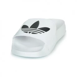 Chaussures Baskets basses adidas Originals ADILETTE LITE Blanc -Baskets mode Soldes 16626312 500 C