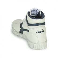 Chaussures Baskets montantes Diadora GAME L HIGH WAXED Blanc / Bleu -Baskets mode Soldes 17658866 500 E