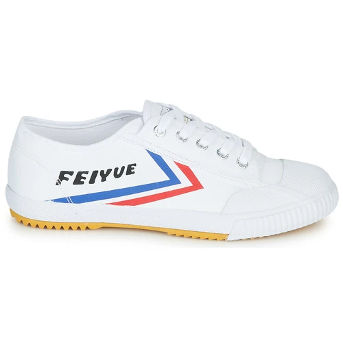 Chaussures Baskets basses Feiyue FE LO 1920 Blanc / Bleu / Rouge 2 Chaussures Baskets basses Feiyue FE LO 1920 Blanc / Bleu / Rouge – Image 2