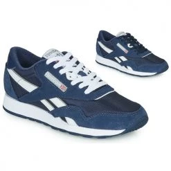 Chaussures Baskets basses Reebok Classic CL NYLON Marine / blanc