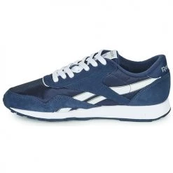 Chaussures Baskets basses Reebok Classic CL NYLON Marine / blanc -Baskets mode Soldes 17677912 500 D
