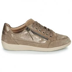 Chaussures Femme Baskets basses Geox MYRIA Bronze -Baskets mode Soldes 17682590 500 B