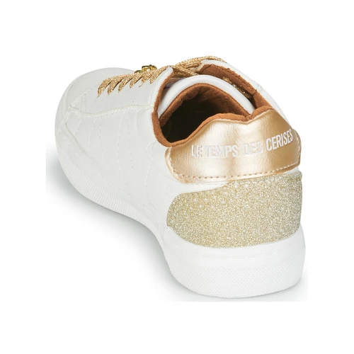 Chaussures Femme Baskets basses Le Temps des Cerises VIC Blanc / Doré 5 Chaussures Femme Baskets basses Le Temps des Cerises VIC Blanc / Doré – Image 5