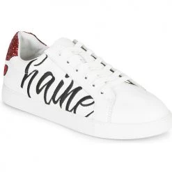 Chaussures Femme Baskets basses Bons baisers de Paname SIMONE AMOUR/HAINE Blanc