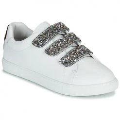 Chaussures Femme Baskets basses Bons baisers de Paname EDITH GLITTER TONGUE Blanc