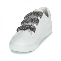 Chaussures Femme Baskets basses Bons baisers de Paname EDITH GLITTER TONGUE Blanc -Baskets mode Soldes 17837750 500 C