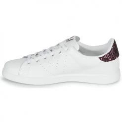 Chaussures Femme Baskets basses Victoria TENIS PIEL Blanc / Bordeaux -Baskets mode Soldes 17865362 500 D