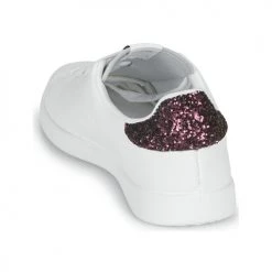 Chaussures Femme Baskets basses Victoria TENIS PIEL Blanc / Bordeaux -Baskets mode Soldes 17865362 500 E
