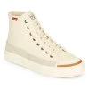 Chaussures Femme Baskets montantes Levi's SQUARE HIGH S Blanc