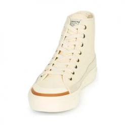 Chaussures Femme Baskets montantes Levi's SQUARE HIGH S Blanc -Baskets mode Soldes 18674130 500 C