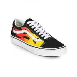 Chaussures Baskets basses Vans OLD SKOOL Noir / Orange
