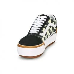 Chaussures Femme Baskets basses Vans OLD SKOOL STACKED Noir / Blanc -Baskets mode Soldes 18683732 500 C