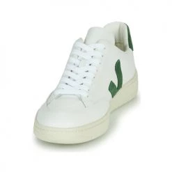 Chaussures Baskets basses Veja V-12 Blanc / Vert -Baskets mode Soldes 18703544 500 C