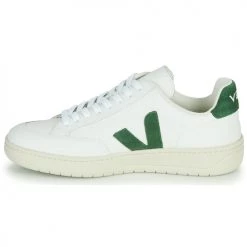 Chaussures Baskets basses Veja V-12 Blanc / Vert -Baskets mode Soldes 18703544 500 D