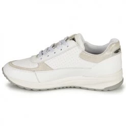 Chaussures Femme Baskets basses Geox D AIRELL A Blanc / Beige -Baskets mode Soldes 18763579 500 D