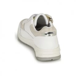 Chaussures Femme Baskets basses Geox D AIRELL A Blanc / Beige -Baskets mode Soldes 18763579 500 E