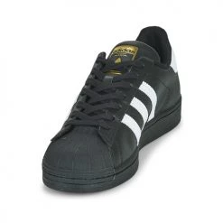 Chaussures Baskets basses adidas Originals SUPERSTAR Noir / Blanc -Baskets mode Soldes 18898607 500 C