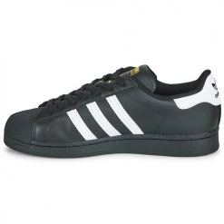 Chaussures Baskets basses adidas Originals SUPERSTAR Noir / Blanc -Baskets mode Soldes 18898607 500 D