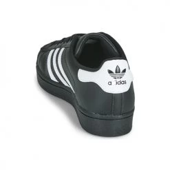 Chaussures Baskets basses adidas Originals SUPERSTAR Noir / Blanc -Baskets mode Soldes 18898607 500 E