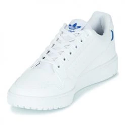 Chaussures Baskets basses adidas Originals NY 92 Blanc / Bleu -Baskets mode Soldes 18898622 500 C
