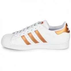Chaussures Femme Baskets basses adidas Originals SUPERSTAR W Blanc / Bronze -Baskets mode Soldes 18898633 500 D