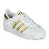 Chaussures Femme Baskets basses adidas Originals SUPERSTAR W Blanc / Doré