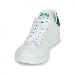 Chaussures Baskets basses adidas Originals STAN SMITH ECO-RESPONSABLE Blanc / Vert -Baskets mode Soldes 18898698 500 C
