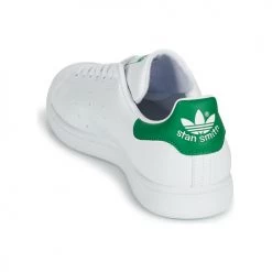 Chaussures Baskets basses adidas Originals STAN SMITH ECO-RESPONSABLE Blanc / Vert -Baskets mode Soldes 18898698 500 E