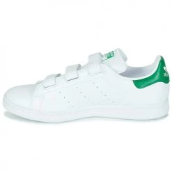 Chaussures Baskets basses adidas Originals STAN SMITH CF ECO-RESPONSABLE Blanc / vert -Baskets mode Soldes 18898701 500 D