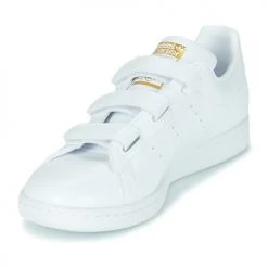 Chaussures Baskets basses adidas Originals STAN SMITH CF ECO-RESPONSABLE Blanc -Baskets mode Soldes 18898702 500 C