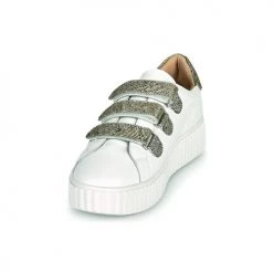 Chaussures Femme Baskets basses Vanessa Wu KAMIN Blanc / Gris -Baskets mode Soldes 18984166 500 C