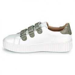 Chaussures Femme Baskets basses Vanessa Wu KAMIN Blanc / Gris -Baskets mode Soldes 18984166 500 D