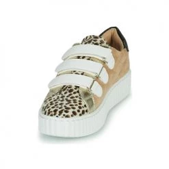 Chaussures Femme Baskets basses Vanessa Wu LIOPIO Beige / Léopard -Baskets mode Soldes 18984174 500 C