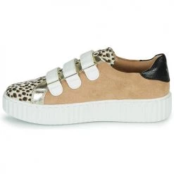 Chaussures Femme Baskets basses Vanessa Wu LIOPIO Beige / Léopard -Baskets mode Soldes 18984174 500 D