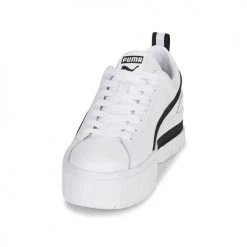 Chaussures Femme Baskets basses Puma MAYZE Blanc / Noir -Baskets mode Soldes 19785953 500 C